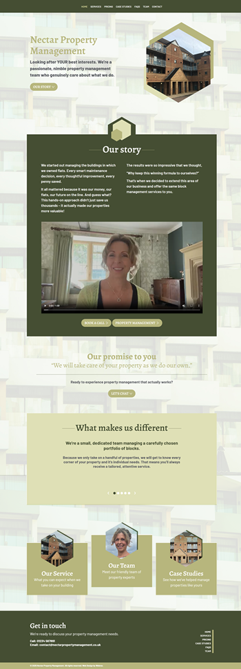 MNectar Property Management Web Design